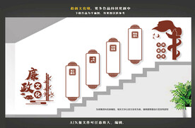 楼道廉政文化墙