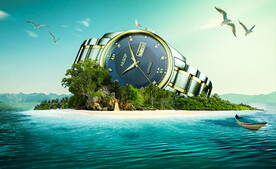 手表场景合成海报