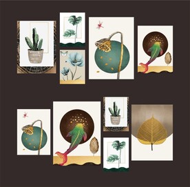 高端简约组合装饰画