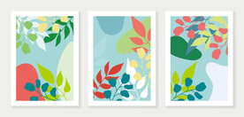 植物叶子装饰画