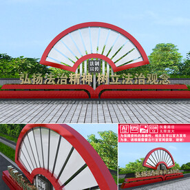 法治文化广场雕塑