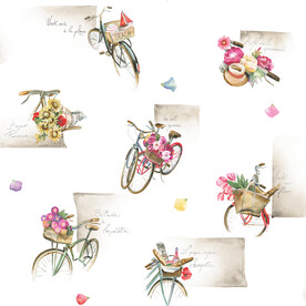 鲜花自行车