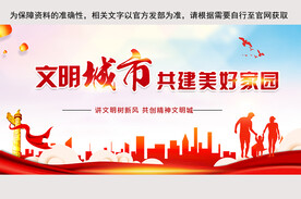 文明城市展板 