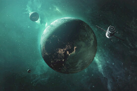 震撼外太空行星星球PSD素材 