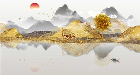 高端轻奢发财鹿