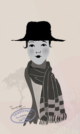 北美轻奢装饰画摩登女郎