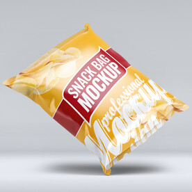 零食袋薯片袋袋装食品包装样机P