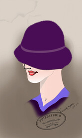 欧美轻奢装饰画摩登女郎