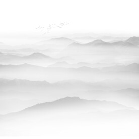 水墨山