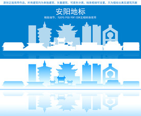 安阳地标建筑剪影