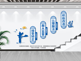 看守所楼梯文化墙