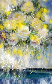 印象花油画