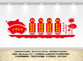 学校食堂文化墙