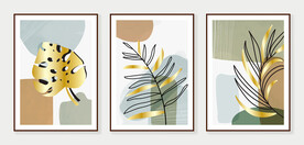 抽象叶子装饰画