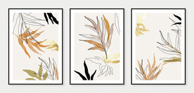 抽象叶子装饰画