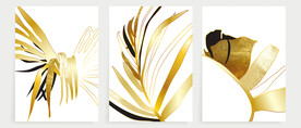 抽象叶子装饰画
