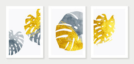 抽象叶子装饰画