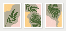 抽象叶子装饰画