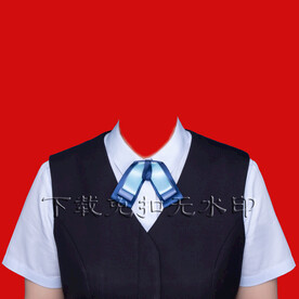 银行高铁酒店空乘客服服装证件照