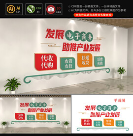 农村电商文化墙