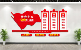 社会主义核心价值观文化墙展板