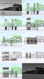 金色高端传统营销中心标识系统