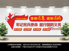 民兵民防文化墙