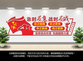 民兵民防文化墙