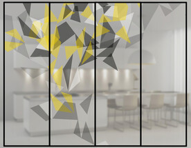 高清分层彩白彩推拉门写真图