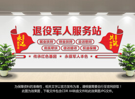 退役军人服务文化墙
