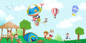 卡通儿童背景画