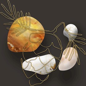 镂空松果装饰画现代装饰画