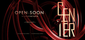 红色背景 红色地产广告