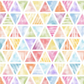 三角形水彩图案