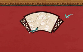 新中式故宫宫廷墙壁古典建筑背景