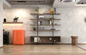 客餐厅背景墙3D场景空景