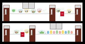 学校走廊校园文化学生守则