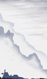 意境水墨山水画