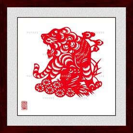 剪纸老虎