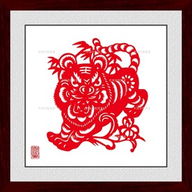 剪纸老虎
