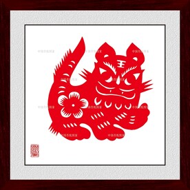 剪纸老虎