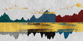 晶瓷画 抽象画 彩绘