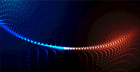 发光技术粒子数字波浪背景