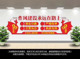 廉政作风建设文化墙