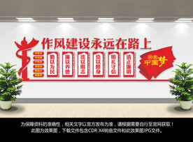 廉政作风建设文化墙