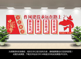 廉政作风建设文化墙