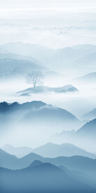 新中式水墨山水装饰画