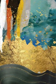 抽象金箔鎏金装饰画