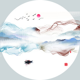 装饰画 新中式 抽象画