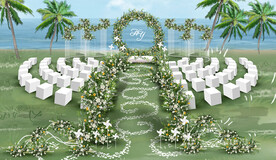 户外婚礼仪式区